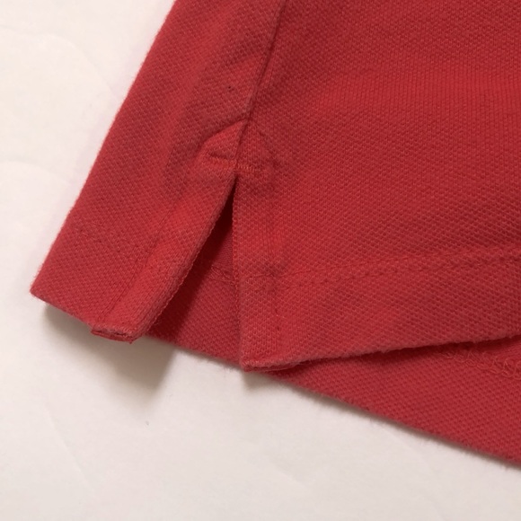 LL Bean Cotton Polo Shirt Red Coral - Picture 9 of 11
